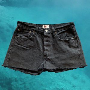 Vintage Levi's 501 Cut Off Button Fly Denim Shorts